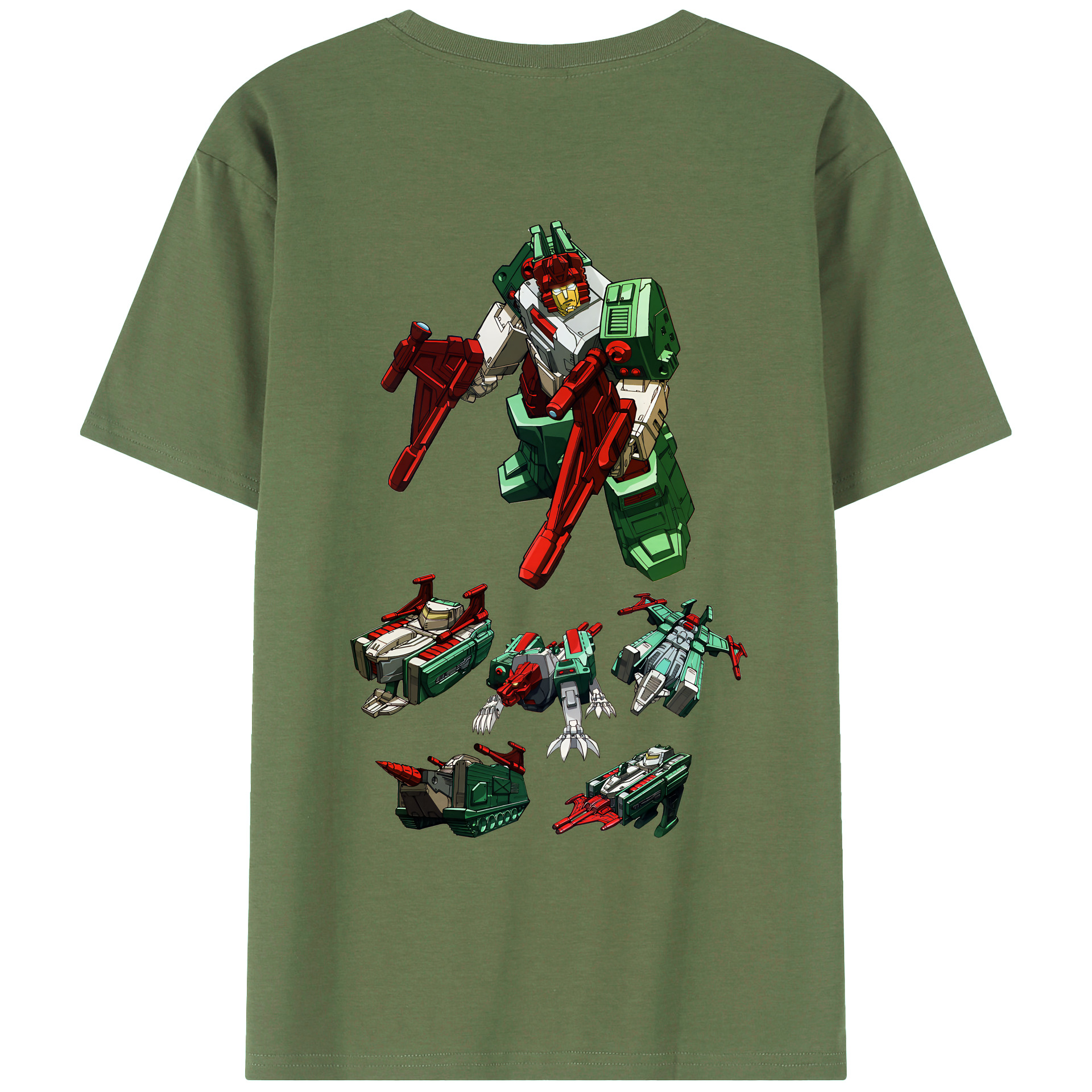 （画像用） Transformers トランスフォーマー 綿100％ メンズ半袖Tシャツ（バックプリント） 通気性